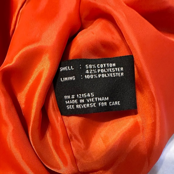 London fog classic orange trench coat, size M - Picture 4 of 7